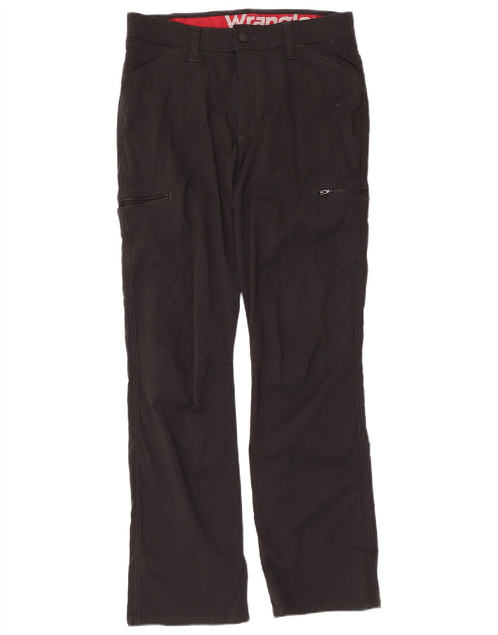 Pantaloni cargo dritti da uomo Wrangler W32 L30 nylon nero