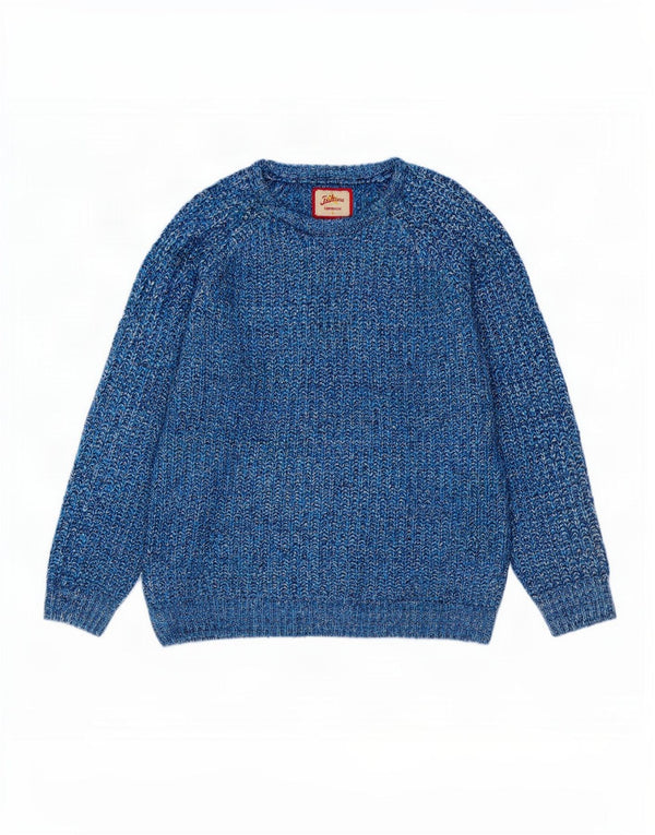 Joe Browns Uomo Maglione con scollo a barca Maglione XL Acrilico chiazzato blu