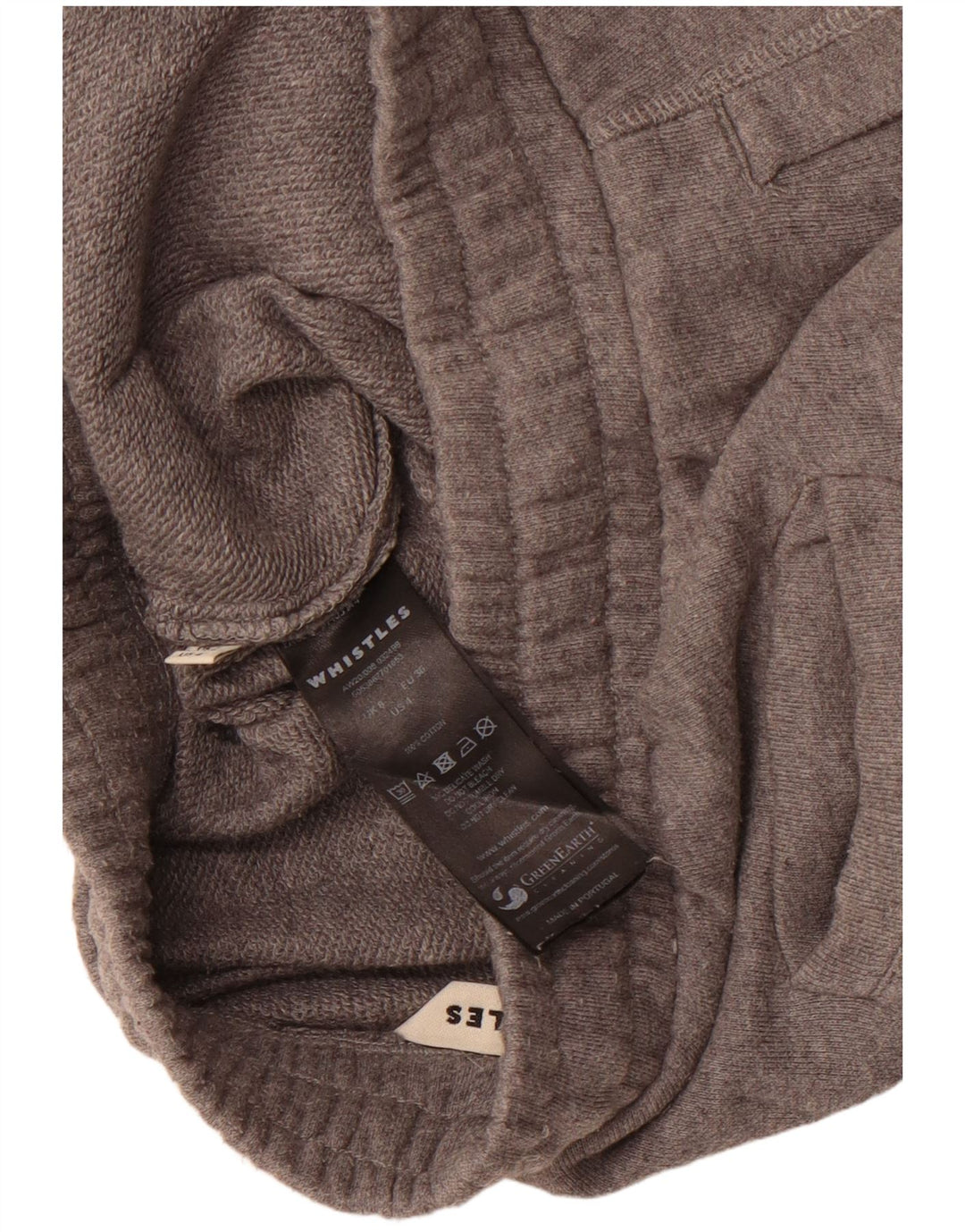 Pantaloni da tuta da donna WHISTLES UK 8 piccoli in cotone grigio