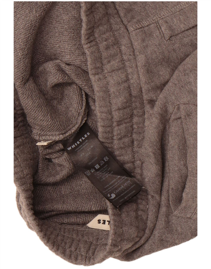 Pantaloni da tuta da donna WHISTLES UK 8 piccoli in cotone grigio
