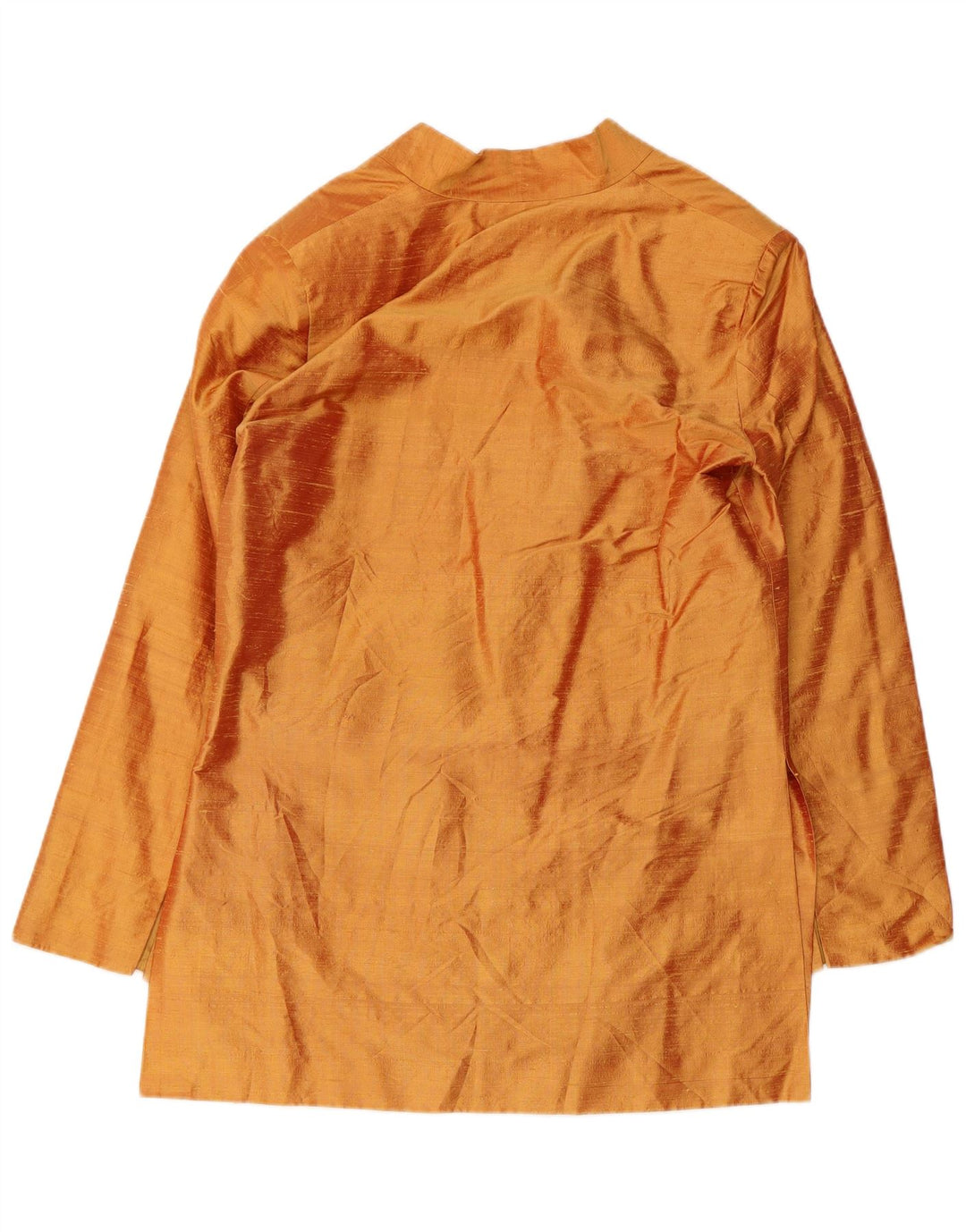 Giacca Blazer 1 Bottone Donna Blunauta IT 44 Seta Arancione Medio