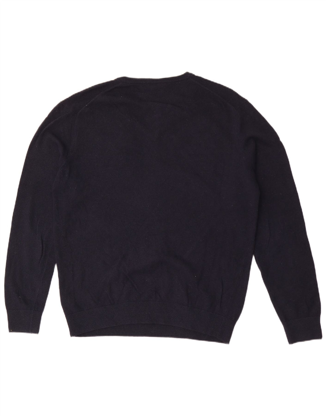 Maglione da uomo con scollo a V Lacoste taglia 5 grande in lana blu navy