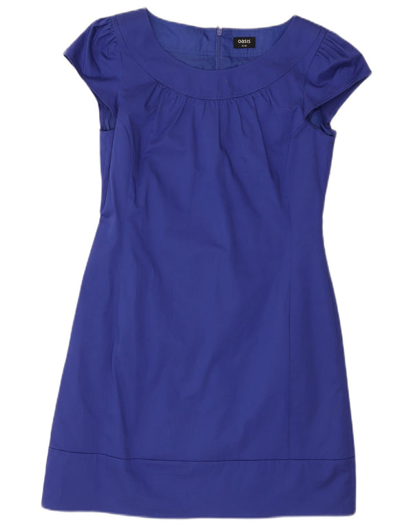 Abito tubino da donna OASIS UK 12 cotone blu navy medio