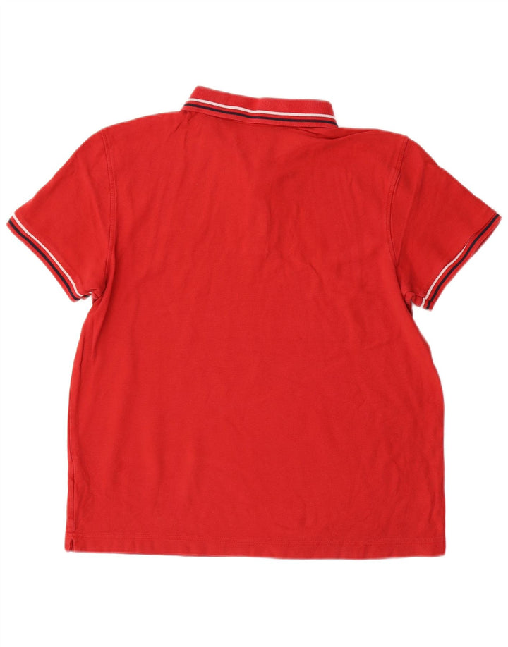 Polo da uomo Lotto Life in cotone rosso medio
