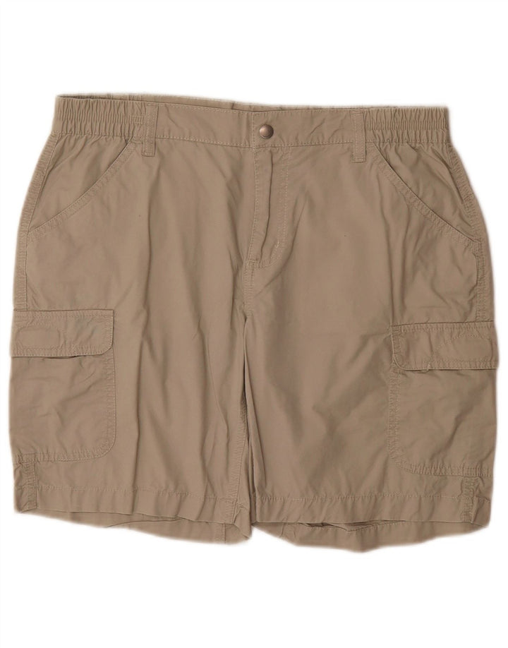 COLUMBIA Womens Cargo Shorts Medium W30 Beige Cotton