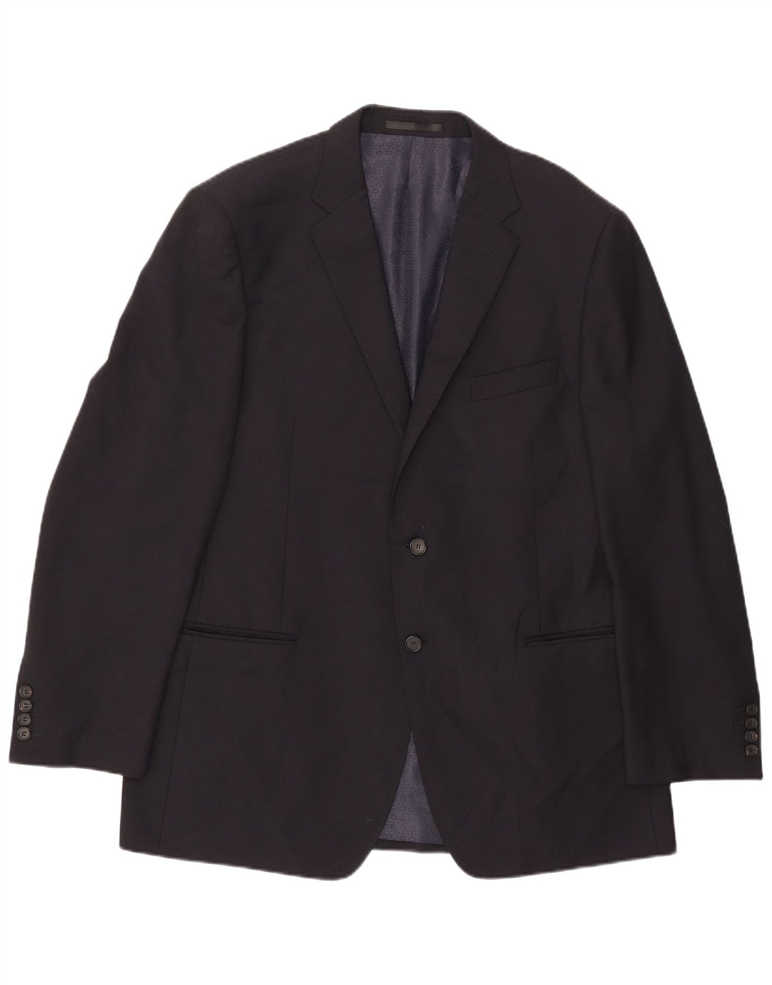 Giacca blazer da uomo Marks & Spencer Autograph a 2 bottoni UK 44 XL Blu navy
