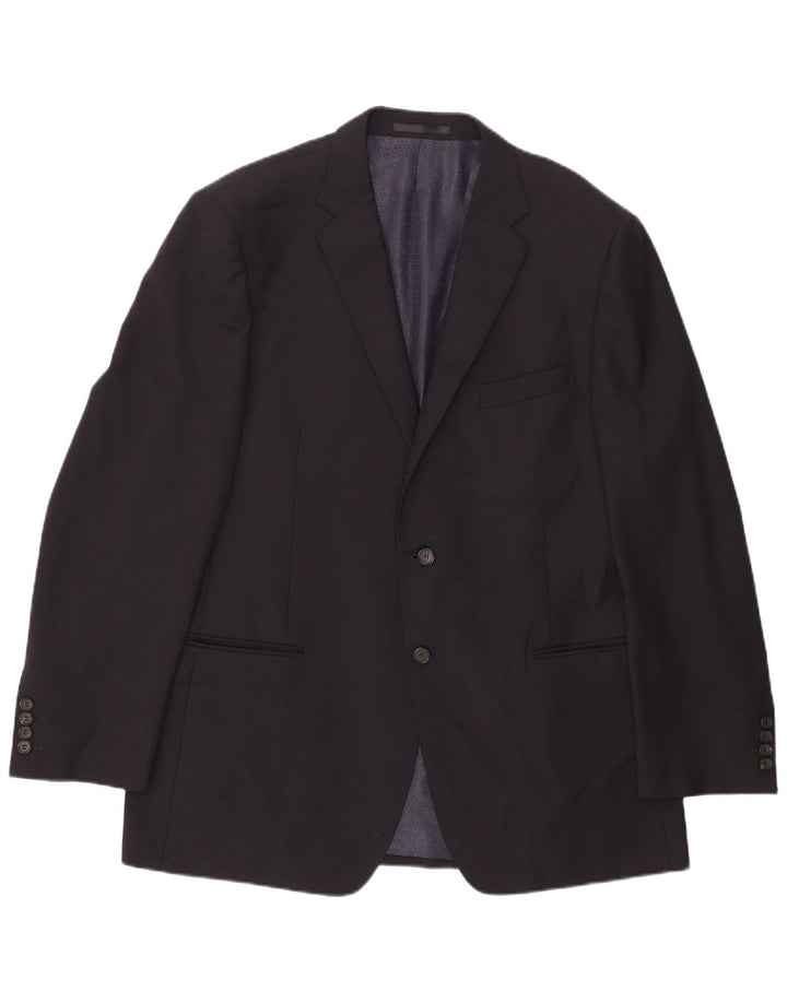 Giacca blazer da uomo Marks & Spencer Autograph a 2 bottoni UK 44 XL Blu navy