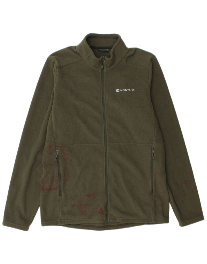 Giacca in pile da uomo Montane UK 36 Small Poliestere kaki