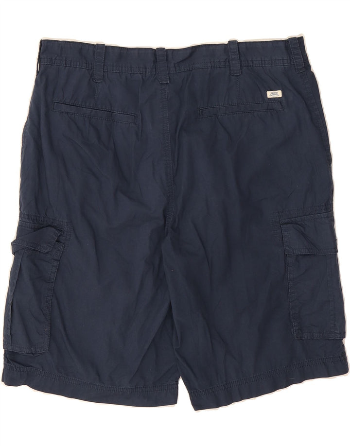 IZOD Mens Cargo Shorts W34 Large Navy Blue Cotton Vintage Izod and Second-Hand Izod from Messina Hembry 