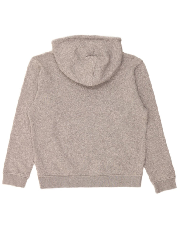 Maglione con cappuccio oversize da donna Adidas UK 10 piccolo cotone chiazzato grigio