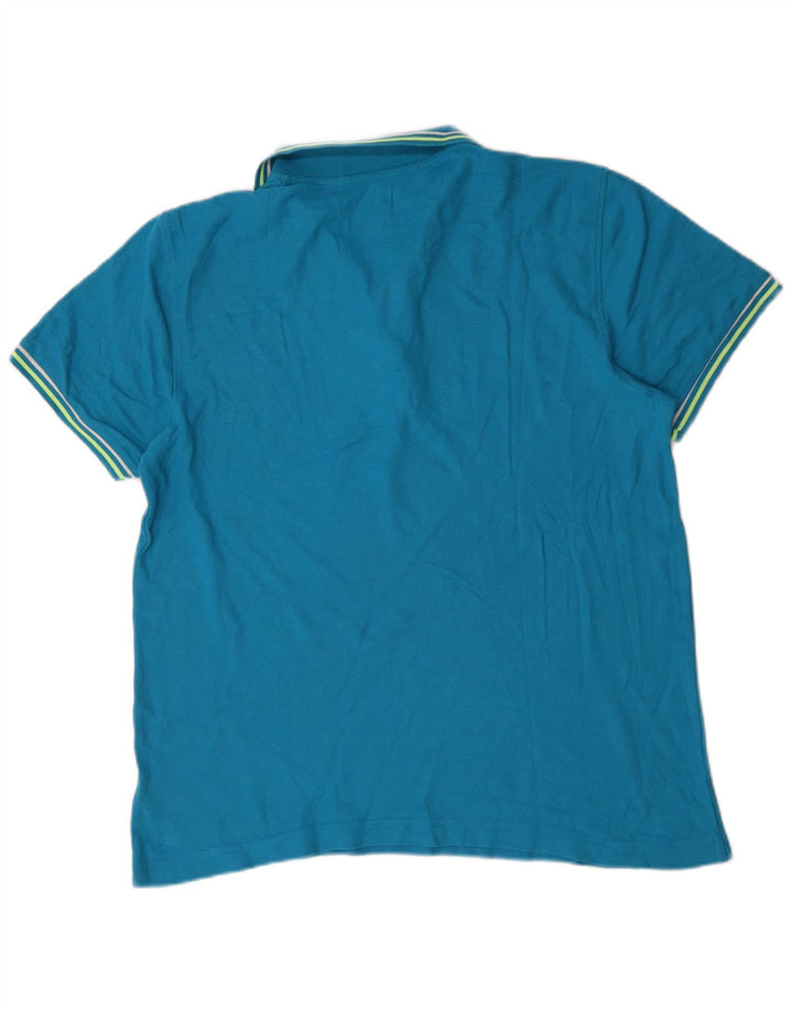 Polo da uomo Lotto XL in cotone blu