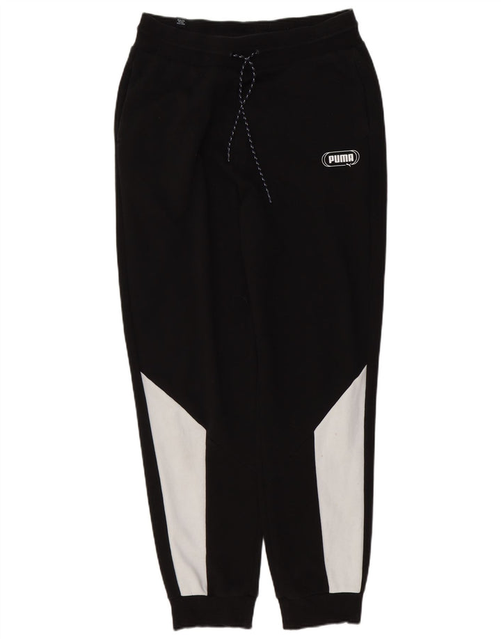 Pantaloni da tuta da uomo Puma Joggers Medium Black Colourblock Cotton