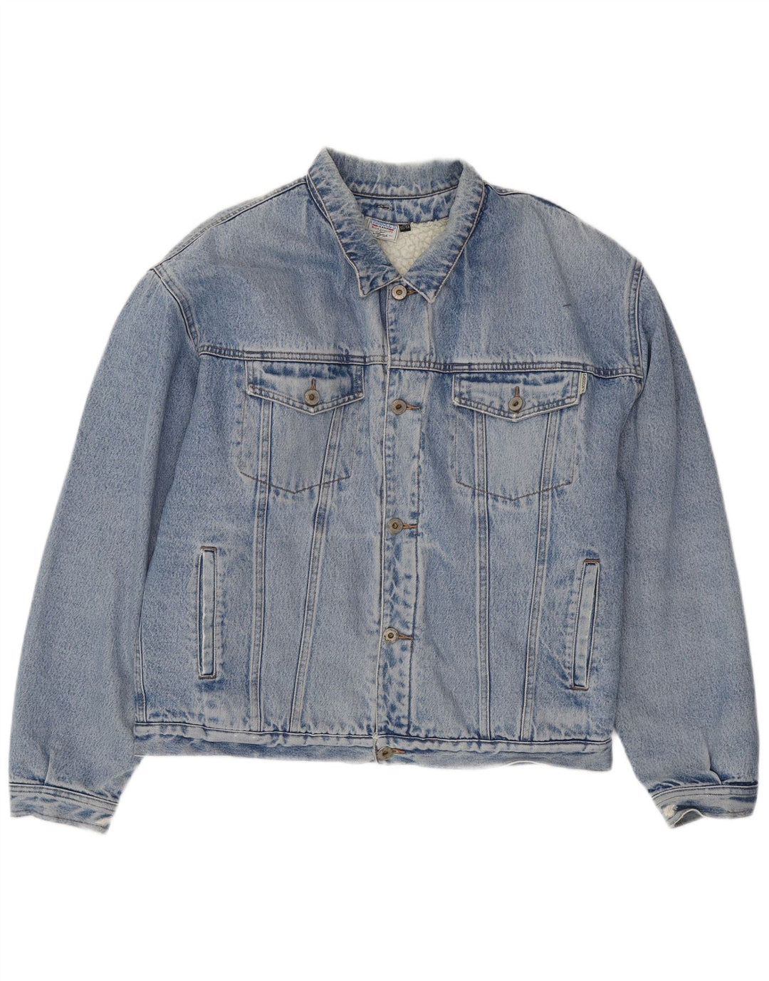 Giacca in denim Sherpa da uomo Paddock IT 52/54 XL Cotone blu