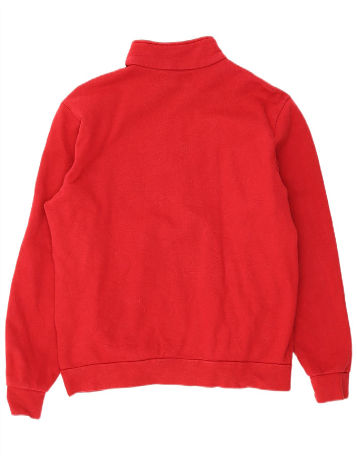 Felpa Kappa Uomo con Zip Collo Maglione XL Rosso Cotone