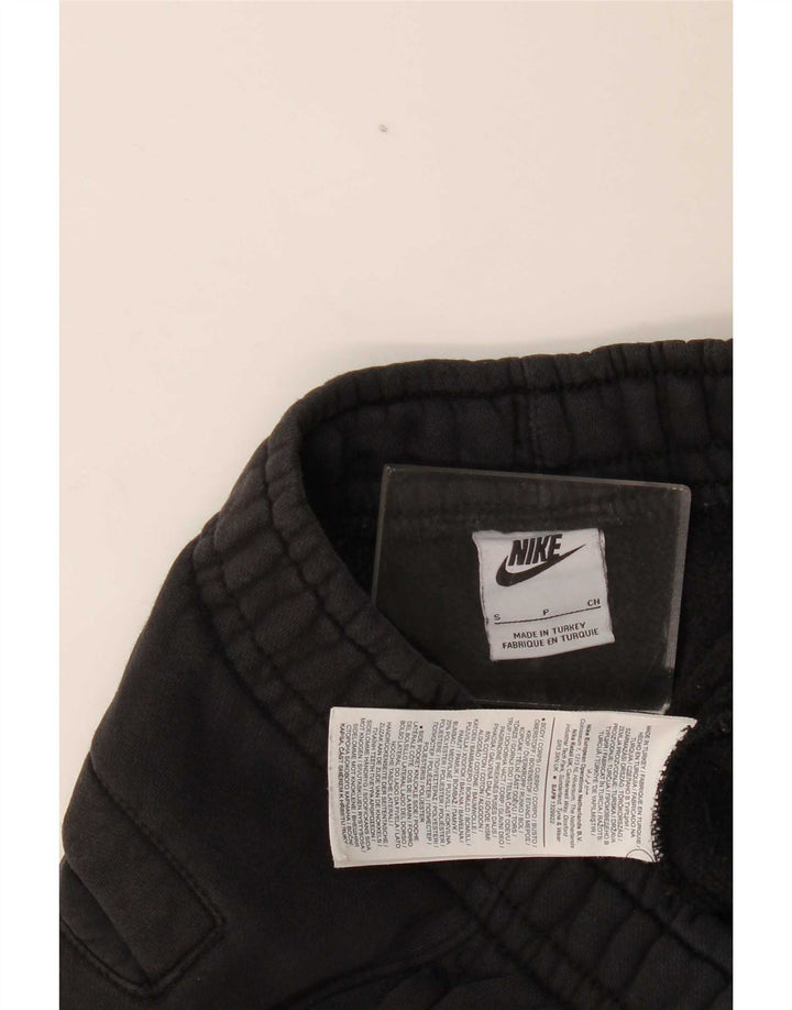 Pantaloni da tuta con grafica Nike da uomo, pantaloni da jogging, piccoli, in cotone nero