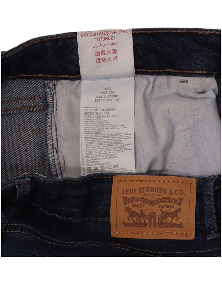 LEVI'S Jeans 710 Super Skinny da bambino 11-12 anni W28 L29 Cotone blu