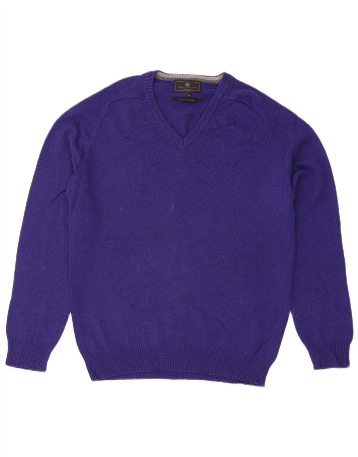 Maglione maglione vestibilità regolare da uomo Marks & Spencer in lana viola medio