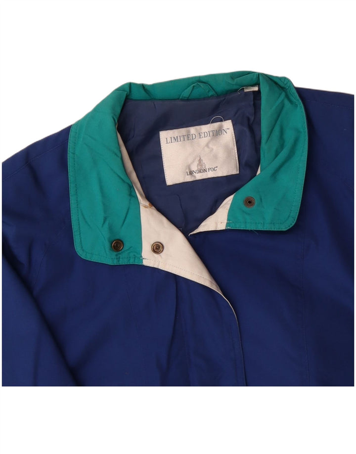 Giacca a vento da donna LONDON FOG UK 20 2XL Blu Colourblock