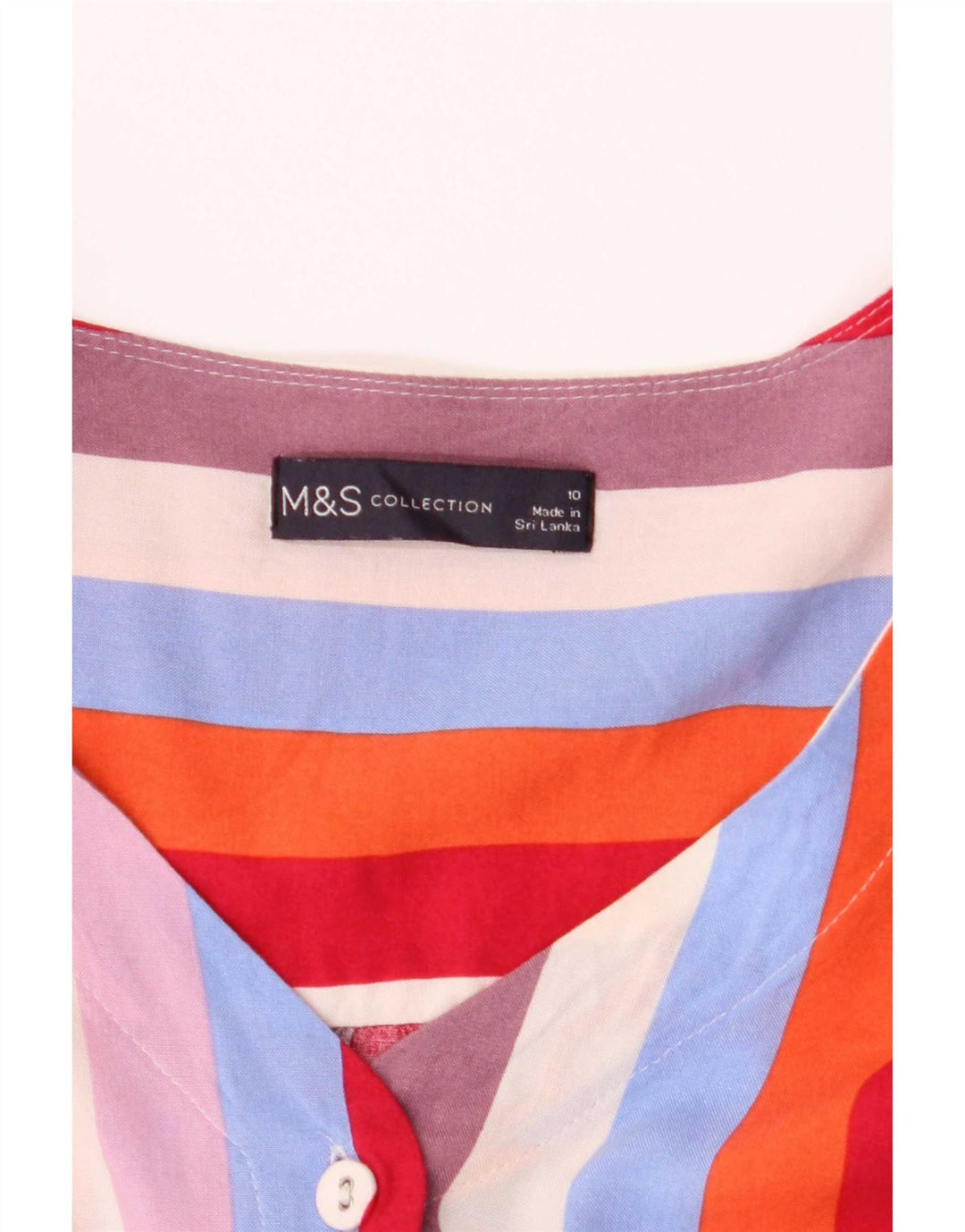 Camicetta corta da donna Marks & Spencer UK 10 piccola multicolore