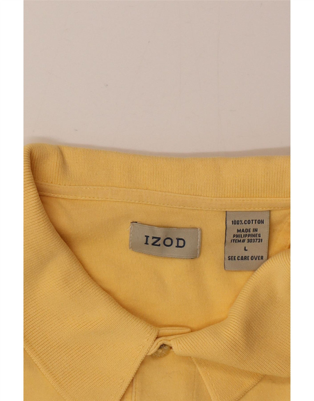 Polo da uomo Izod grande in cotone giallo