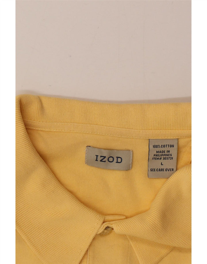Polo da uomo Izod grande in cotone giallo