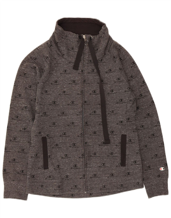 Giacca sportiva da donna con grafica Champion UK 12 Cotone grigio medio
