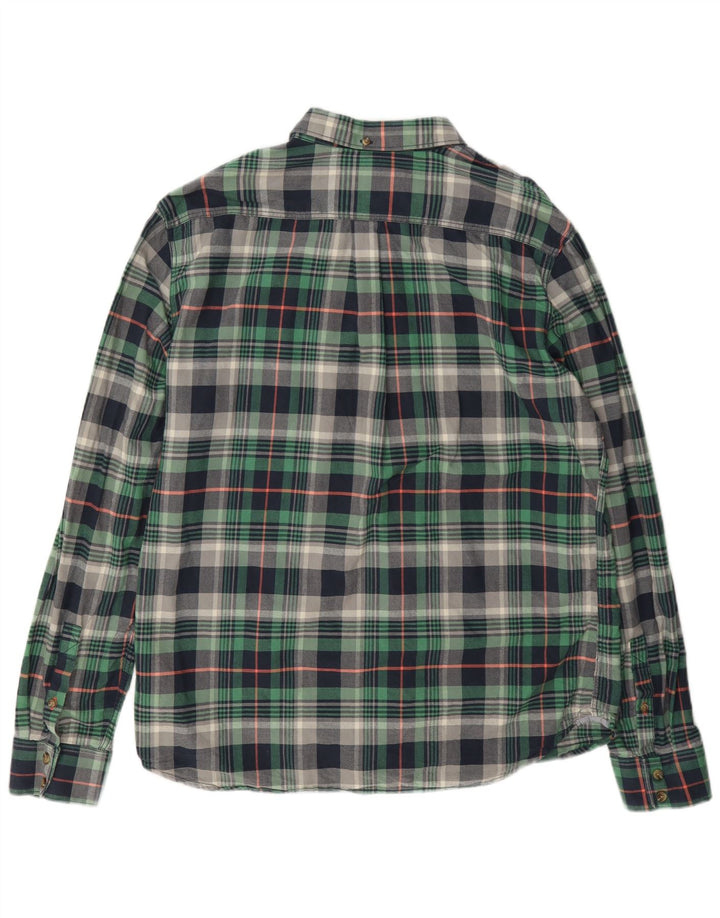 Camicia Vans da uomo in flanella XL verde a quadri in cotone