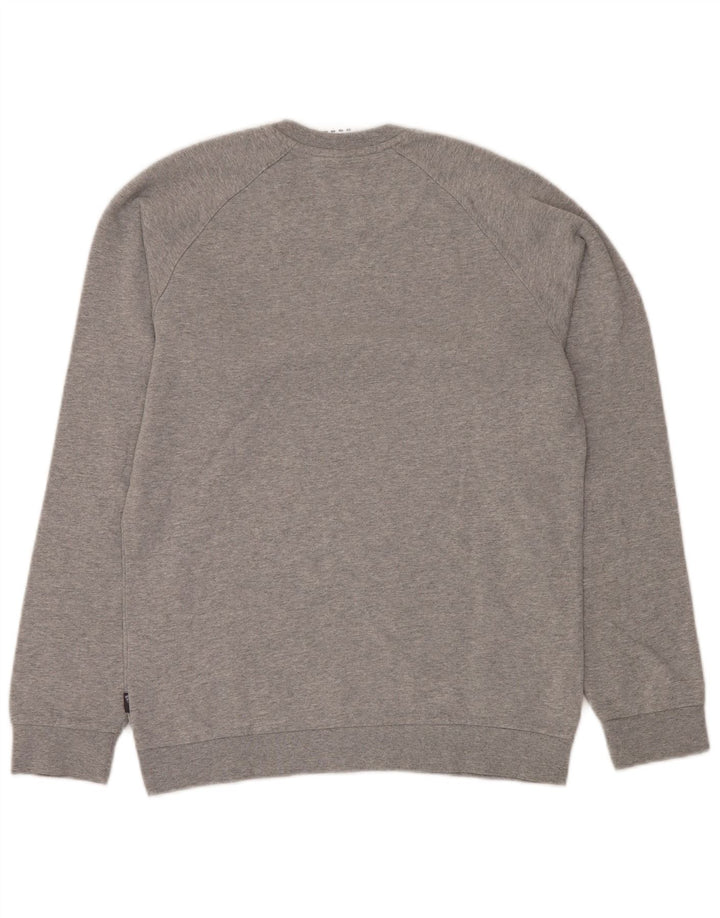 Felpa ADIDAS da uomo maglione piccolo cotone grigio