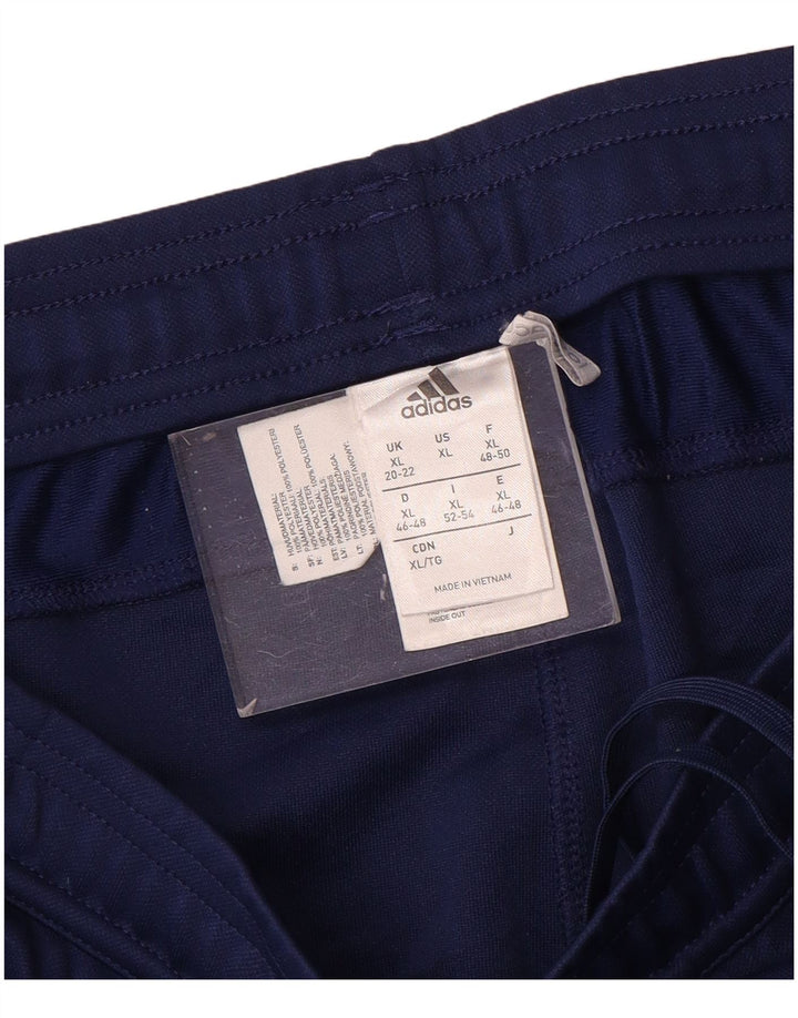 Pantaloni della tuta Adidas Climacool da donna UK 20/22 XL poliestere blu navy