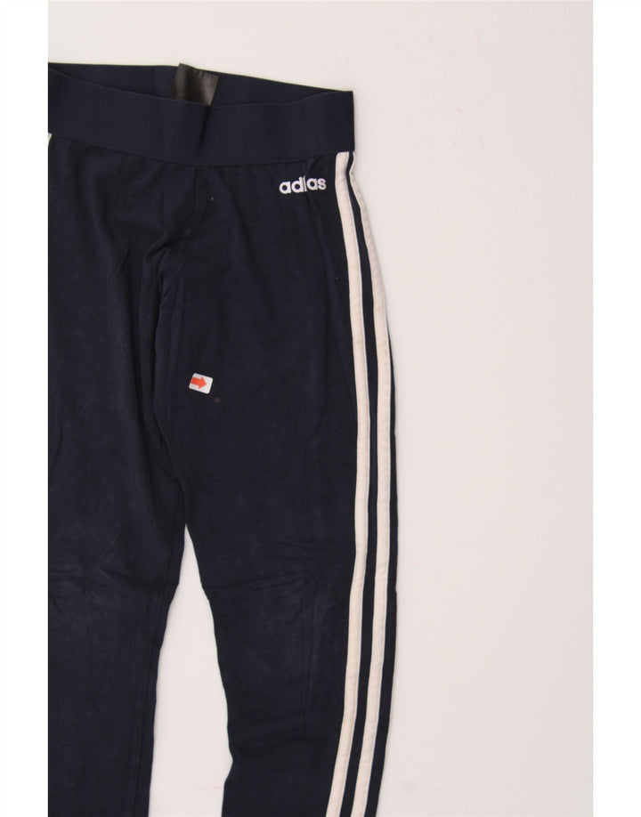 ADIDAS Womens Leggings UK 4/6 XS Navy Blue Vintage Adidas and Second-Hand Adidas from Messina Hembry 