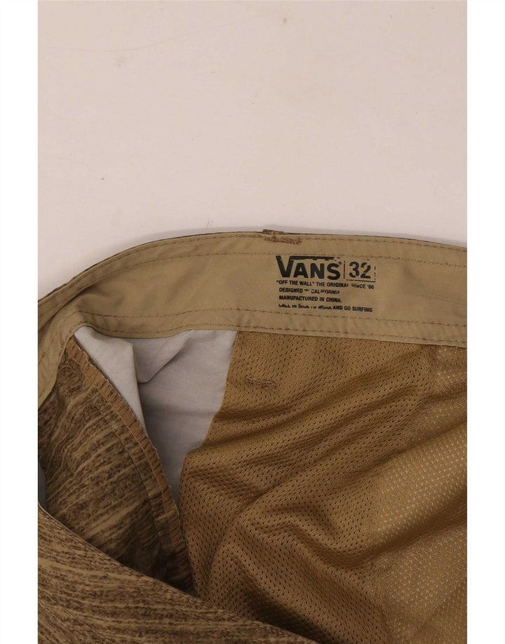 Pantaloncini chino da uomo Vans W32 medio cachi gessato