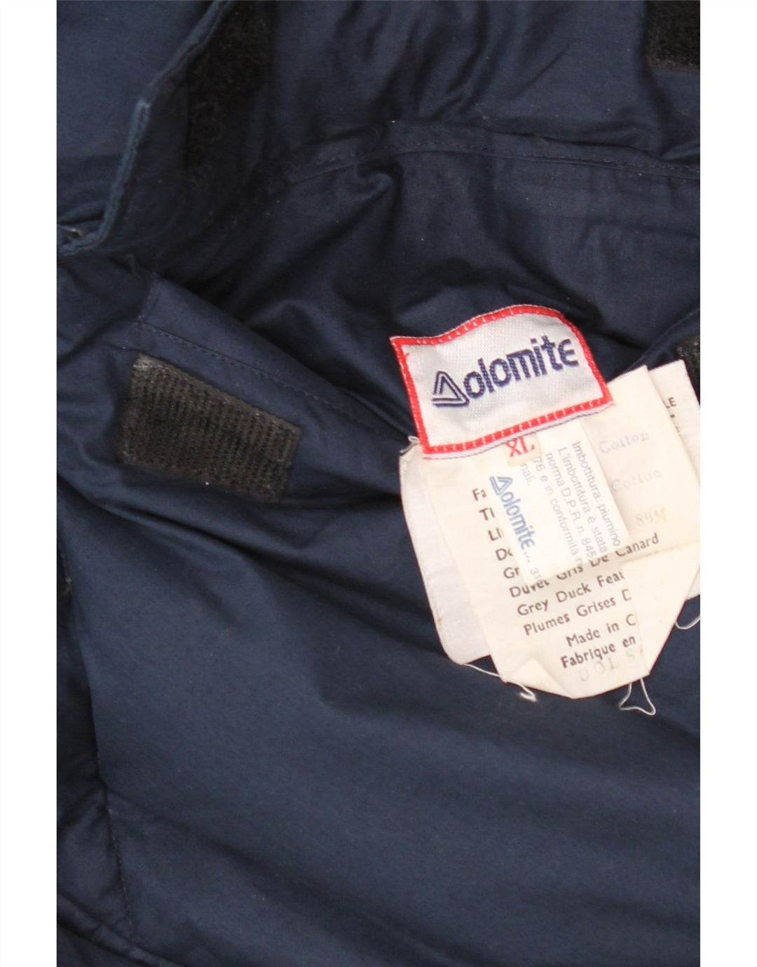 DOLOMITE Giacca imbottita reversibile da uomo UK 42 XL Cotone giallo