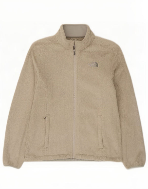 The North Face Womens Fleece Jacket UK 14 Medium Beige Polyester