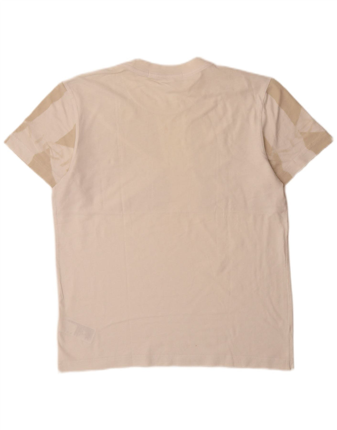 Maglietta grafica da uomo Calvin Klein Jeans Top in cotone bianco sporco medio