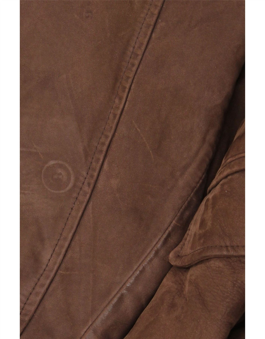 Giacca in pelle vintage da uomo UK 42 XL in pelle marrone