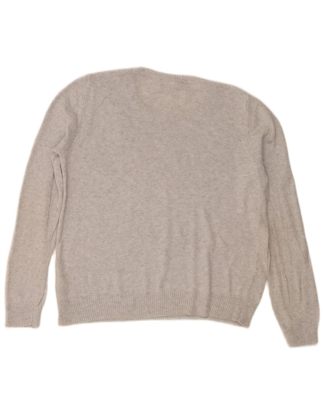 Maglione maglione girocollo da donna Marks & Spencer UK 14 Natale grigio medio