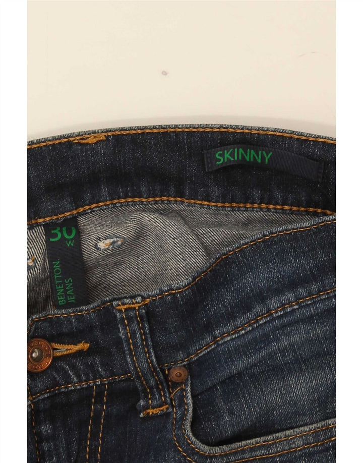 Jeans skinny da uomo Benetton W30 L32 Blu