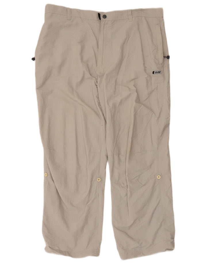 Pantaloni cargo dritti da donna Marks & Spencer W40 L29 Poliammide grigio