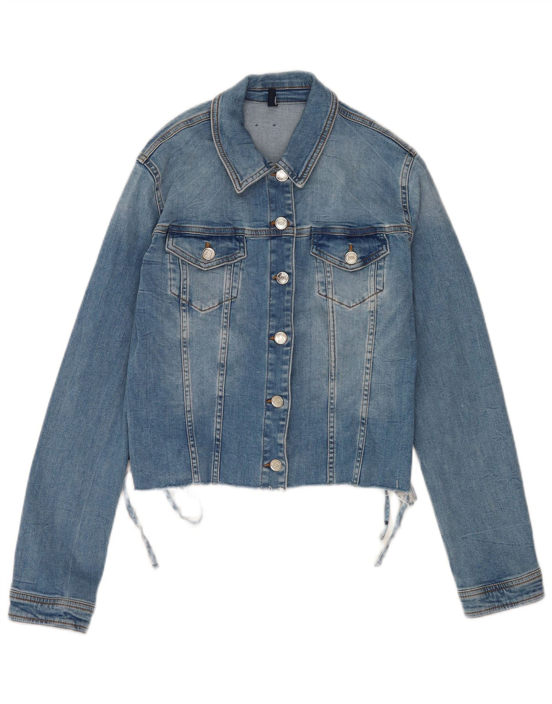 Giacca di jeans corta da donna Liu Jo UK 14 grande blu