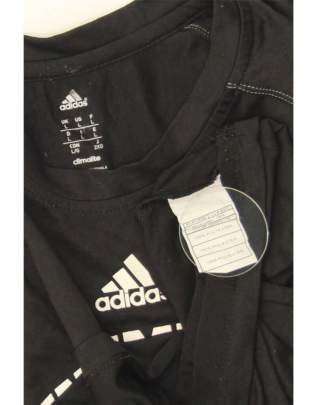 Adidas Uomo UNC Pembroke T-shirt grafica Top Large Nero Poliestere