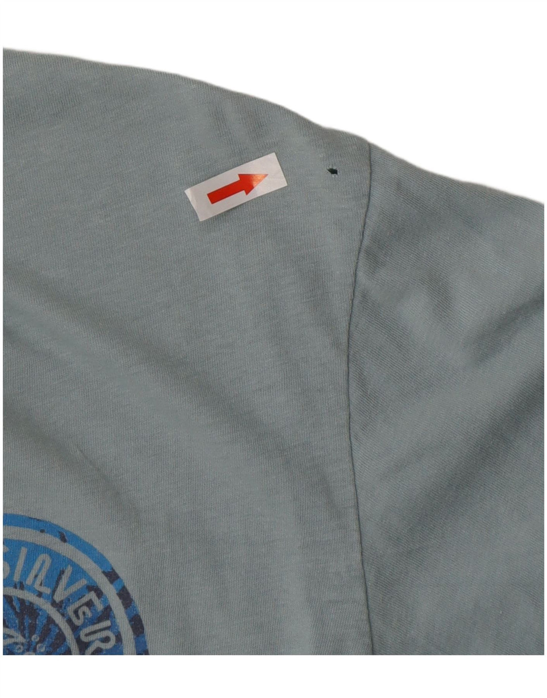 T-shirt grafica da uomo Quiksilver Modern Fit Top in cotone blu medio