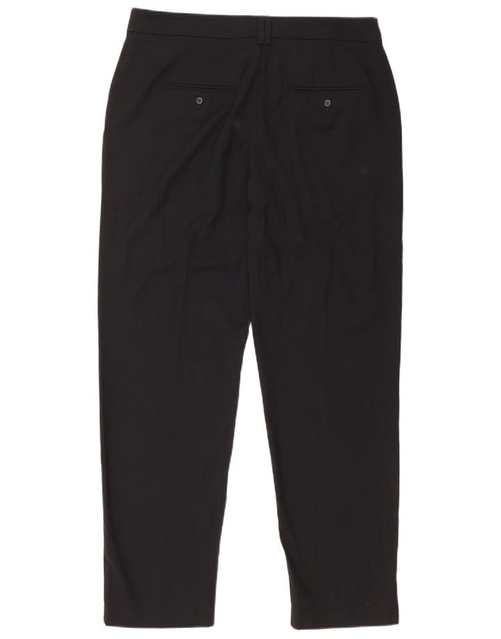 Pantaloni chino da donna Marks & Spencer UK 12 medi W34 L29 neri