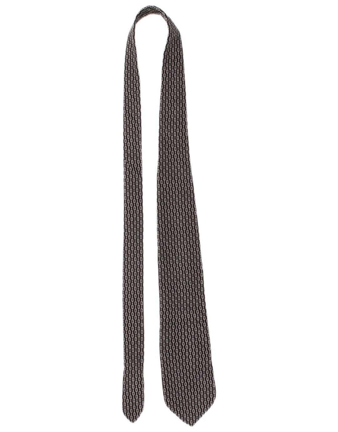 Cravatta da uomo Dolce & Gabbana taglia unica nera geometrica in seta classica