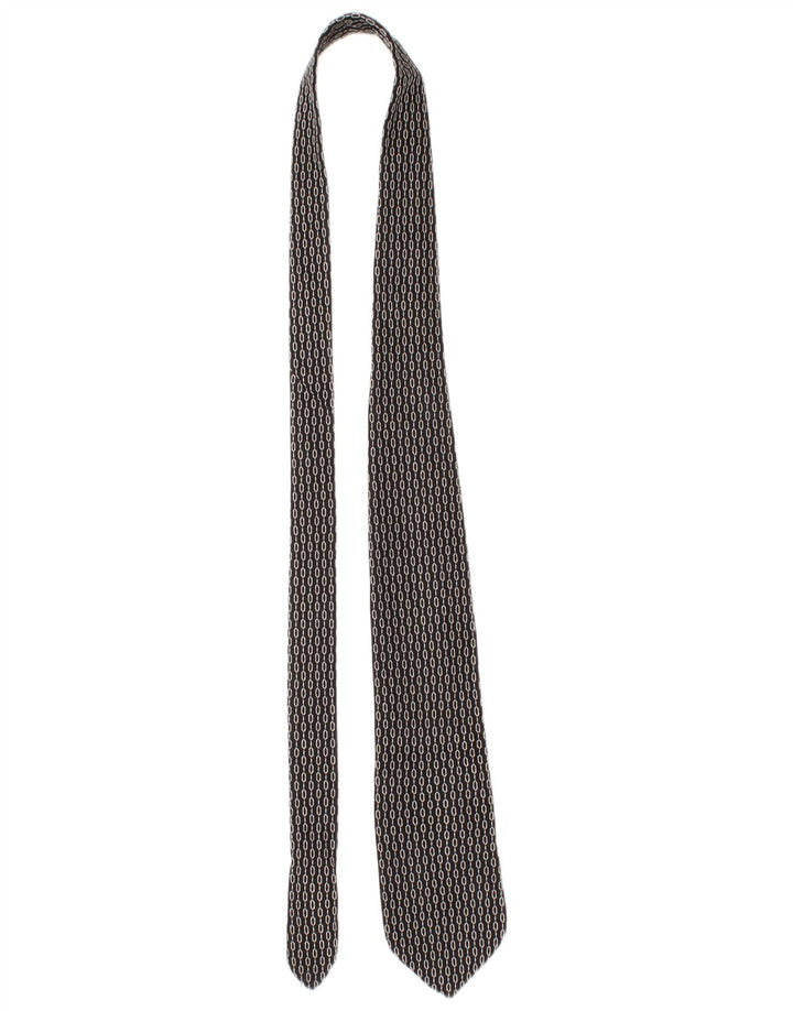 Cravatta da uomo Dolce & Gabbana taglia unica nera geometrica in seta classica