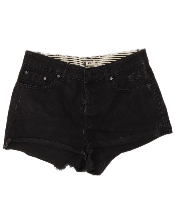 Pantaloni caldi denim da donna Roxy W29 cotone nero medio