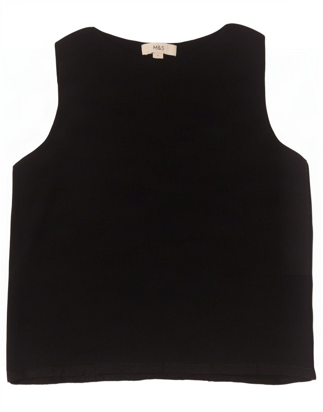 Canotta da donna Marks & Spencer UK 12 viscosa nera media