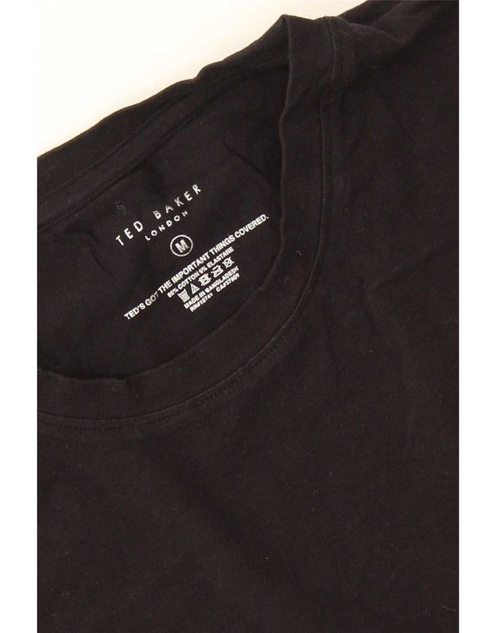 T-shirt da uomo Ted Baker Top in cotone nero medio