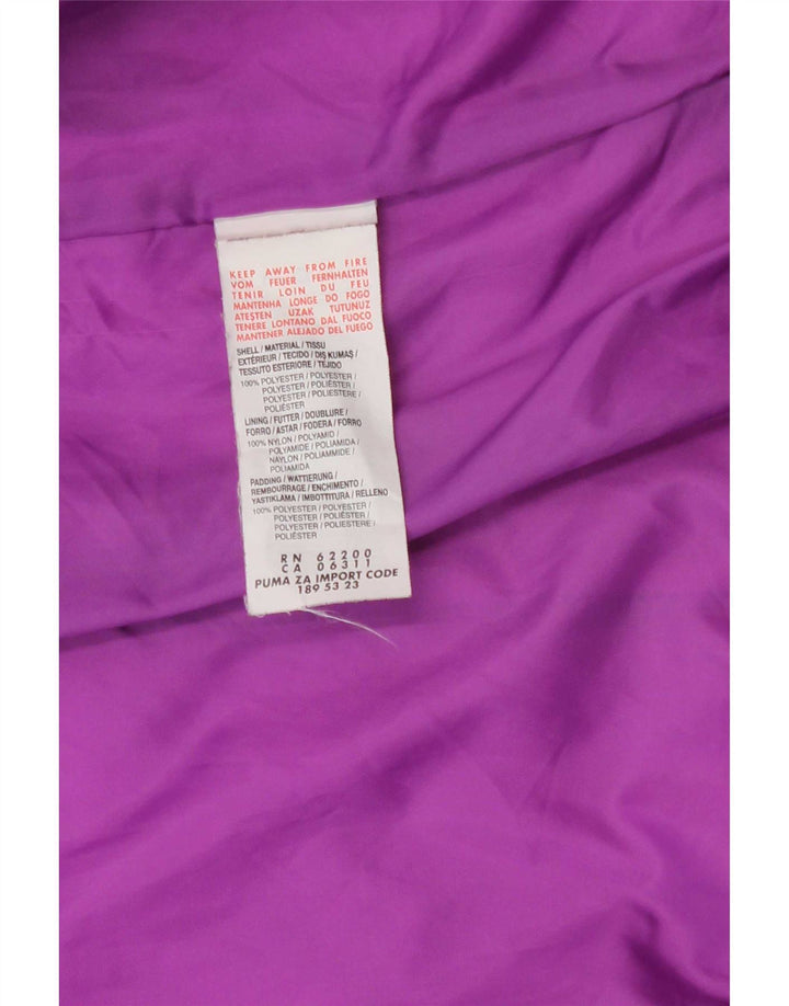 Giacca imbottita da donna Puma UK 14 Large Viola Poliestere