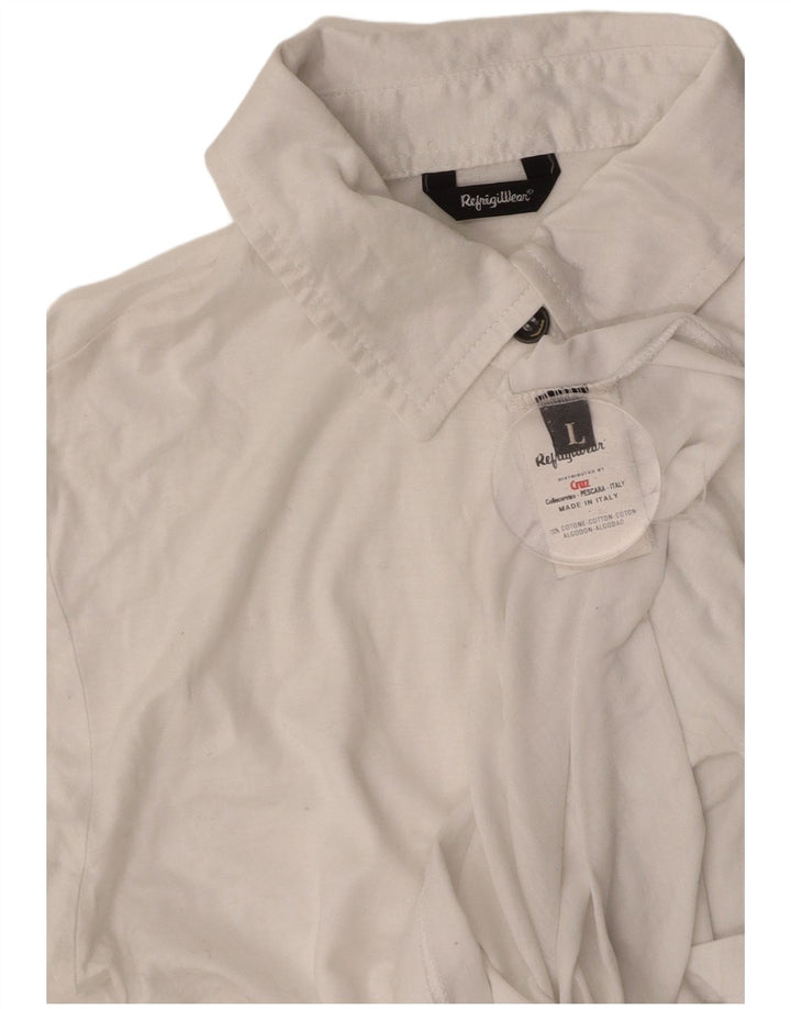 Polo da donna REFRIGIWEAR UK 14 grande cotone bianco