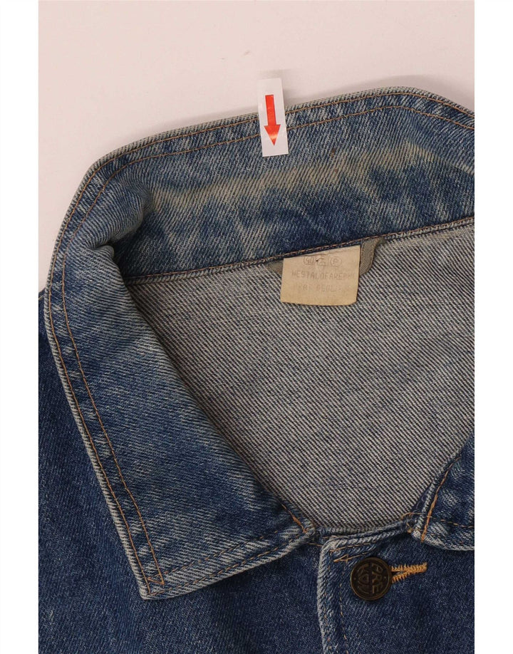 Giacca di jeans vintage da uomo UK 40 Large Blu